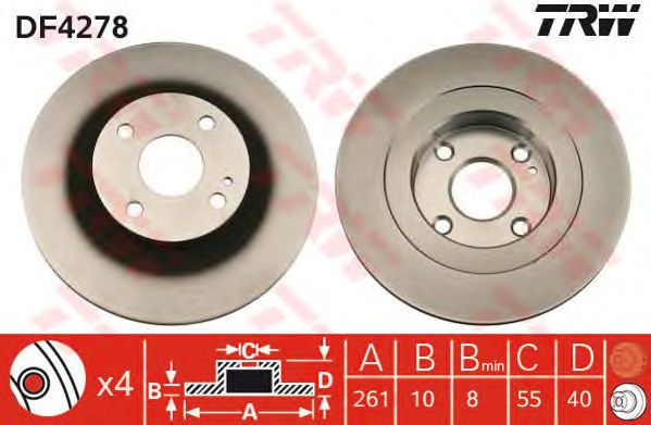 Disc frana MAZDA 323