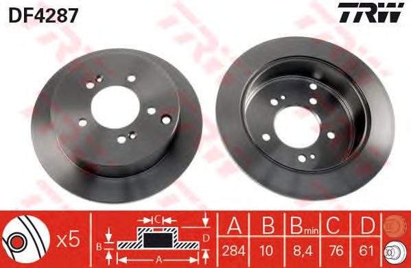 Disc frana HYUNDAI SANTA