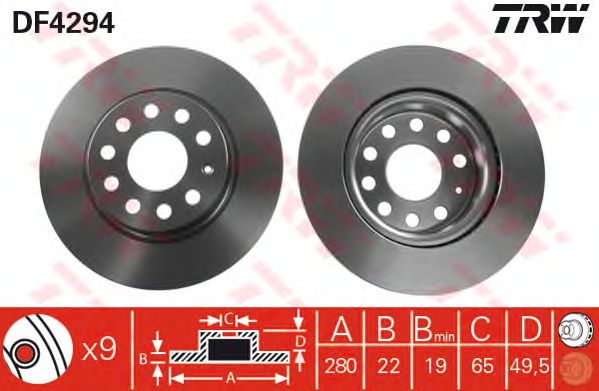 Disc frana VW GOLF 5/A3