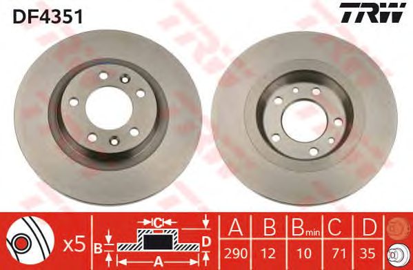 Disc frana PEUGEOT 407 04-