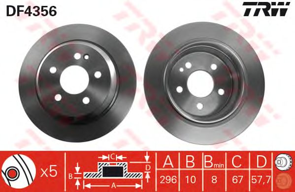 Disc frana MERCEDES-BENZ VITO 03-