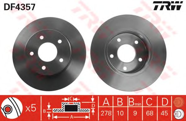 Disc frana NISSAN PRIMERA