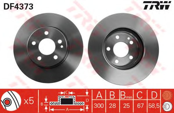 Disc frana MERCEDES-BENZ VITO 108-11