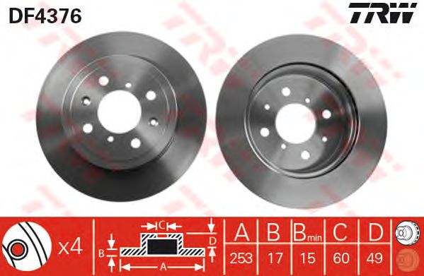 Disc frana OPEL AGILA