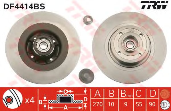 Disc frana RENAULT MEGANE/SCENIC 03- ABS 270 X 10