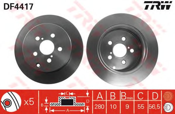 Disc frana TOYOTA AVENSIS