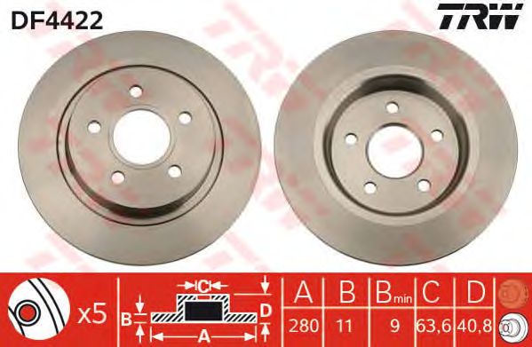 Disc frana VOLVO S40/V50