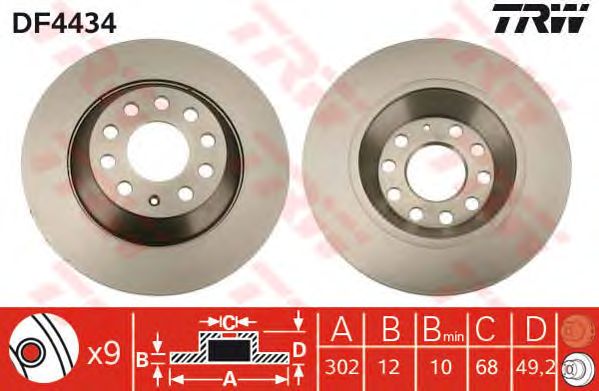 Disc frana VW A6 2,0-4,2