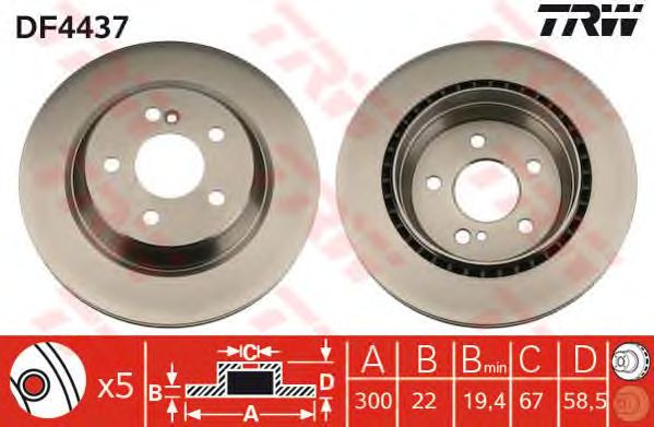 Disc frana MERCEDES-BENZ W220 98-05