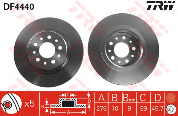 Disc frana ALFA 156 02-