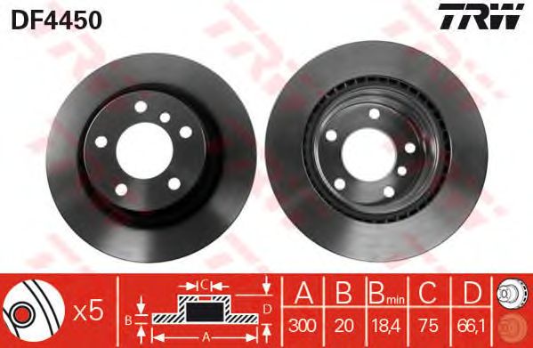 Disc frana BMW E87/E90 04- 300 X 20