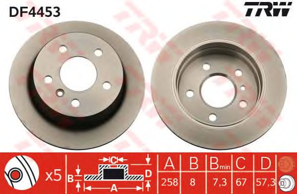 Disc frana MERCEDES-BENZ W169 B-CLASSE