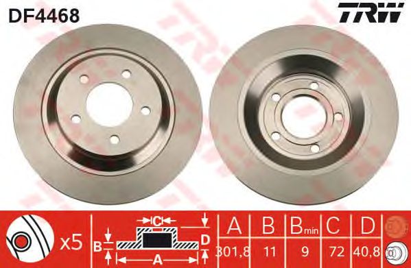 Disc frana MAZDA 5