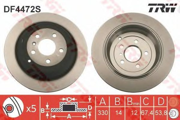 Disc frana MERCEDES-BENZ W164/W251