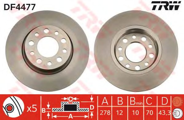 Disc frana ALFA 159 05-