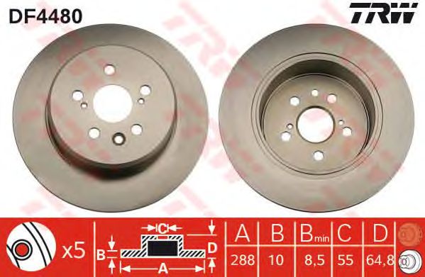 Disc frana TOYOTA AVENSIS