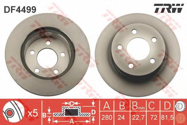 Disc frana JEEP CHEROKEE/WRANGLER 88-01