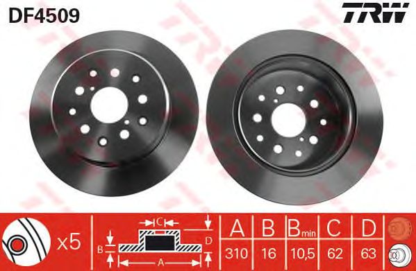 Disc frana TOYOTA LEXUS IS