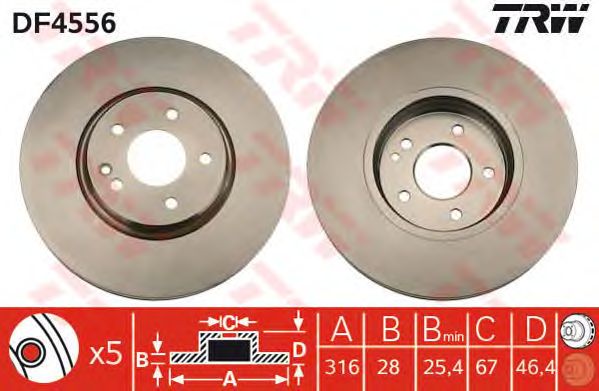 Disc frana MERCEDES-BENZ W210 97-03