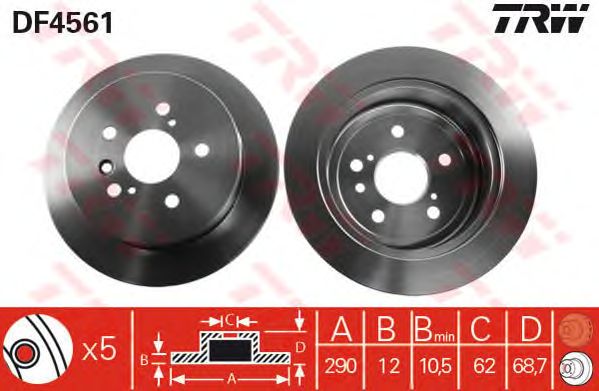 Disc frana TOYOTA AVENSIS