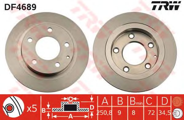 Disc frana MAZDA 323