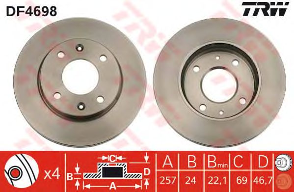 Disc frana HYUNDAI ELANTRA