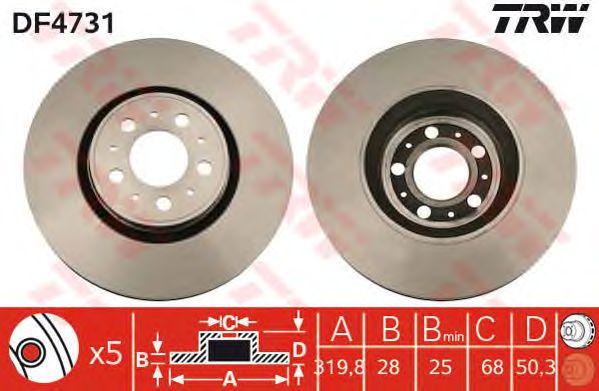 Disc frana VOLVO S60/80