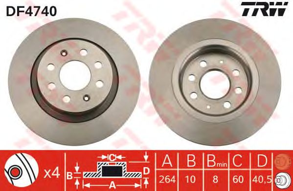 Disc frana FIAT GRANDE PUNTO/EVO 07-