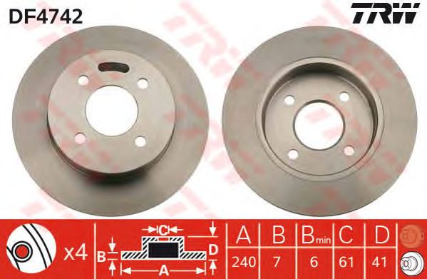 Disc frana NISSAN ALMERA