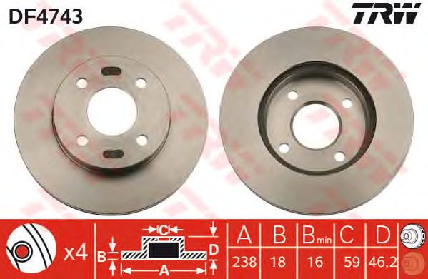 Disc frana NISSAN MICRA