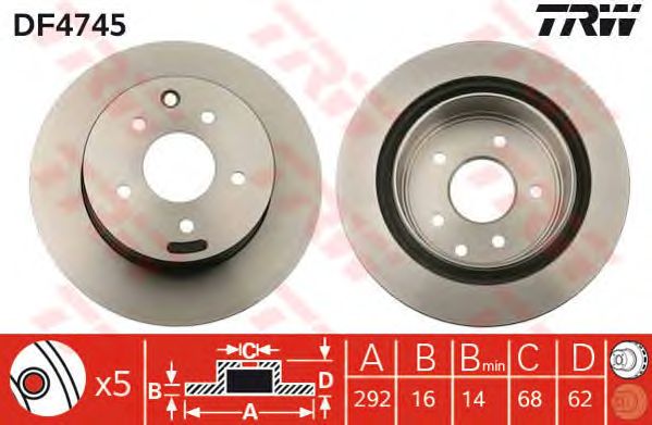 Disc frana NISSAN X-TRAIL