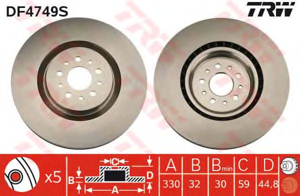 Disc frana ALFA 156/147 3,2GTA 02-10