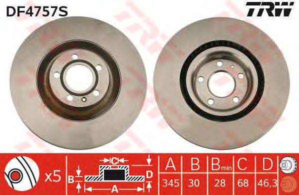 Disc frana AUDI A4 03-08