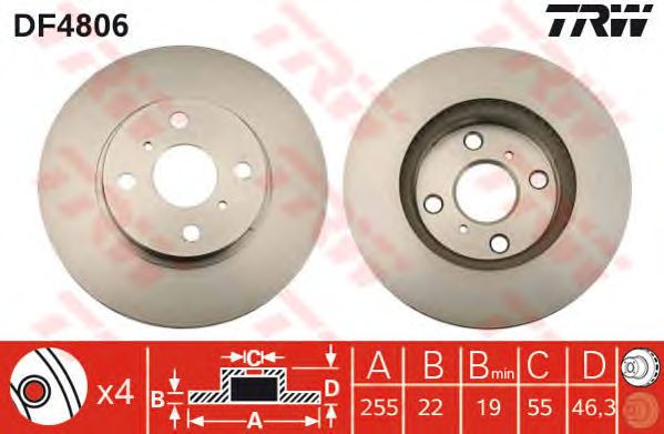 Disc frana TOYOTA YARIS 06-