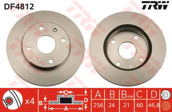 Disc frana CHEVROLET LACETTI/EPICA/REZZO/NUBIRA 256X24