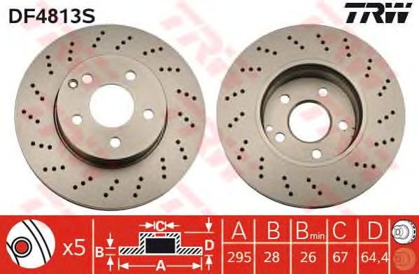 Disc frana MERCEDES-BENZ W204 07-