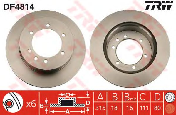 Disc frana NISSAN PATROL 88-