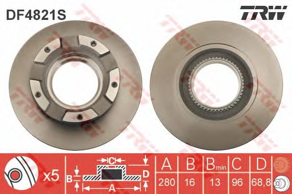 Disc frana FORD TRANSIT 06