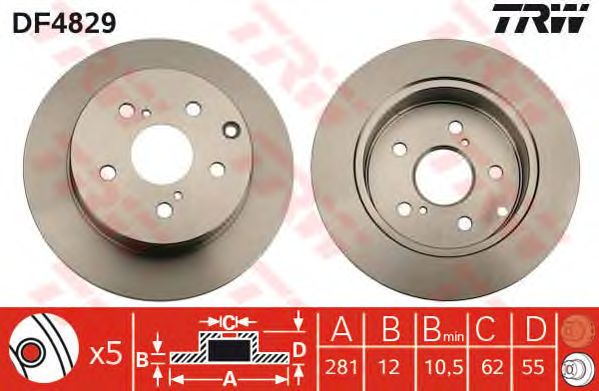 Disc frana TOYOTA RAV4