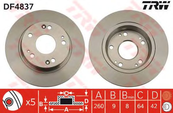 Disc frana HONDA CIVIC