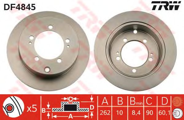 Disc frana MITSUBISHI OUTLANDER/LANCER 03-