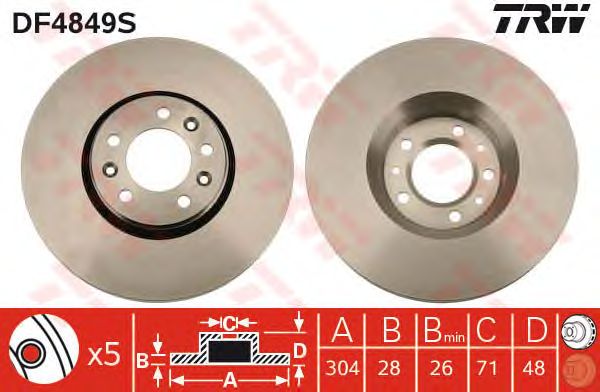 Disc frana FIAT SCUDO 07-