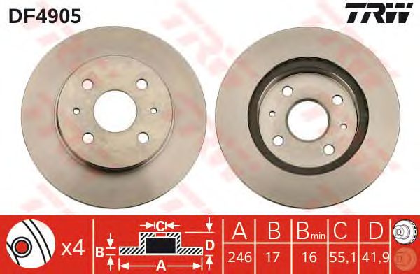 Disc frana DAIHATSU COPEN/SIRION 05-