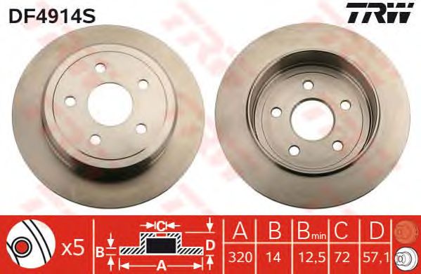 Disc frana JEEP GRAND CHEROKEE 05-/COMMANDER