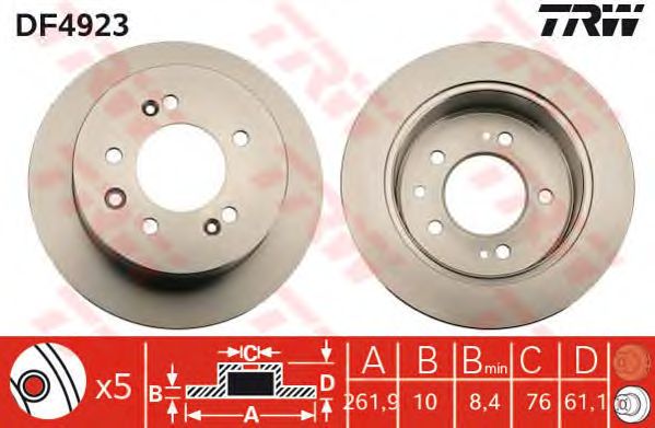 Disc frana HYUNDAI ELANTRA 1.6CRDI 02.06-07.06