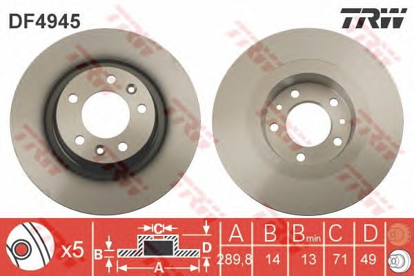 Disc frana FIAT SCUDO 07-