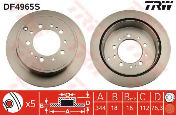 Disc frana TOYOTA LANDCRUISER 08-