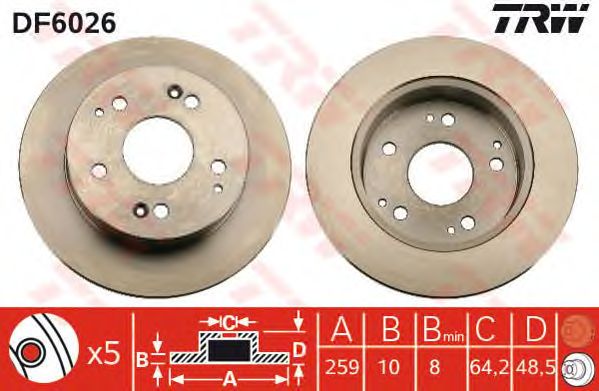 Disc frana HONDA CIVIC