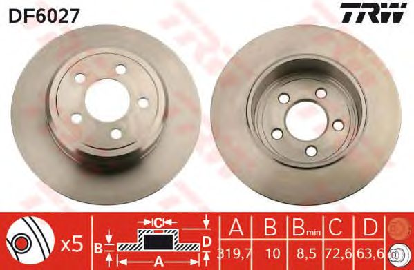 Disc frana CHRYSLER 300C 05-