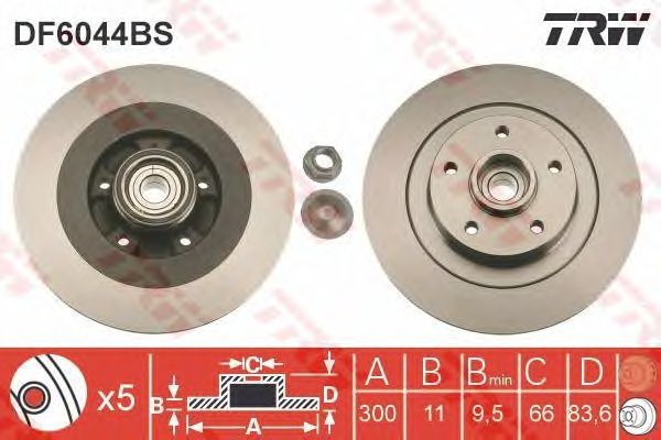 Disc frana RENAULT LAGUNA III 300X11